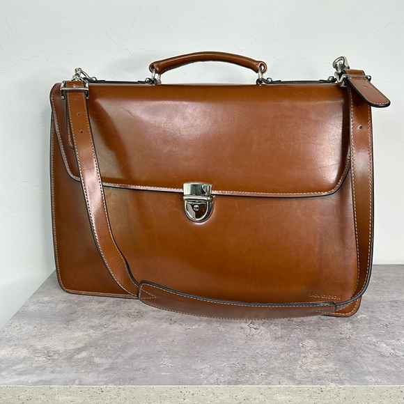 Jack Bags Jack Italian Leather Briefcase Laptop Bag